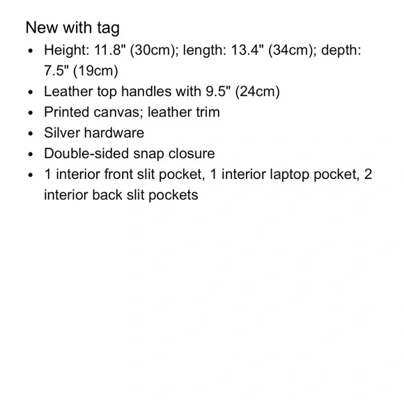 Tory Burch Canvas Basketweave Large Tote - Picture 4 of 4